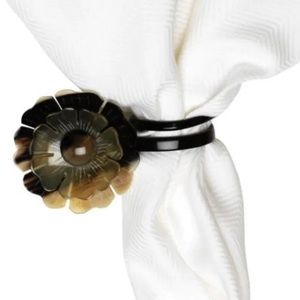 Juliska Horn Napkin Rings Set of 4